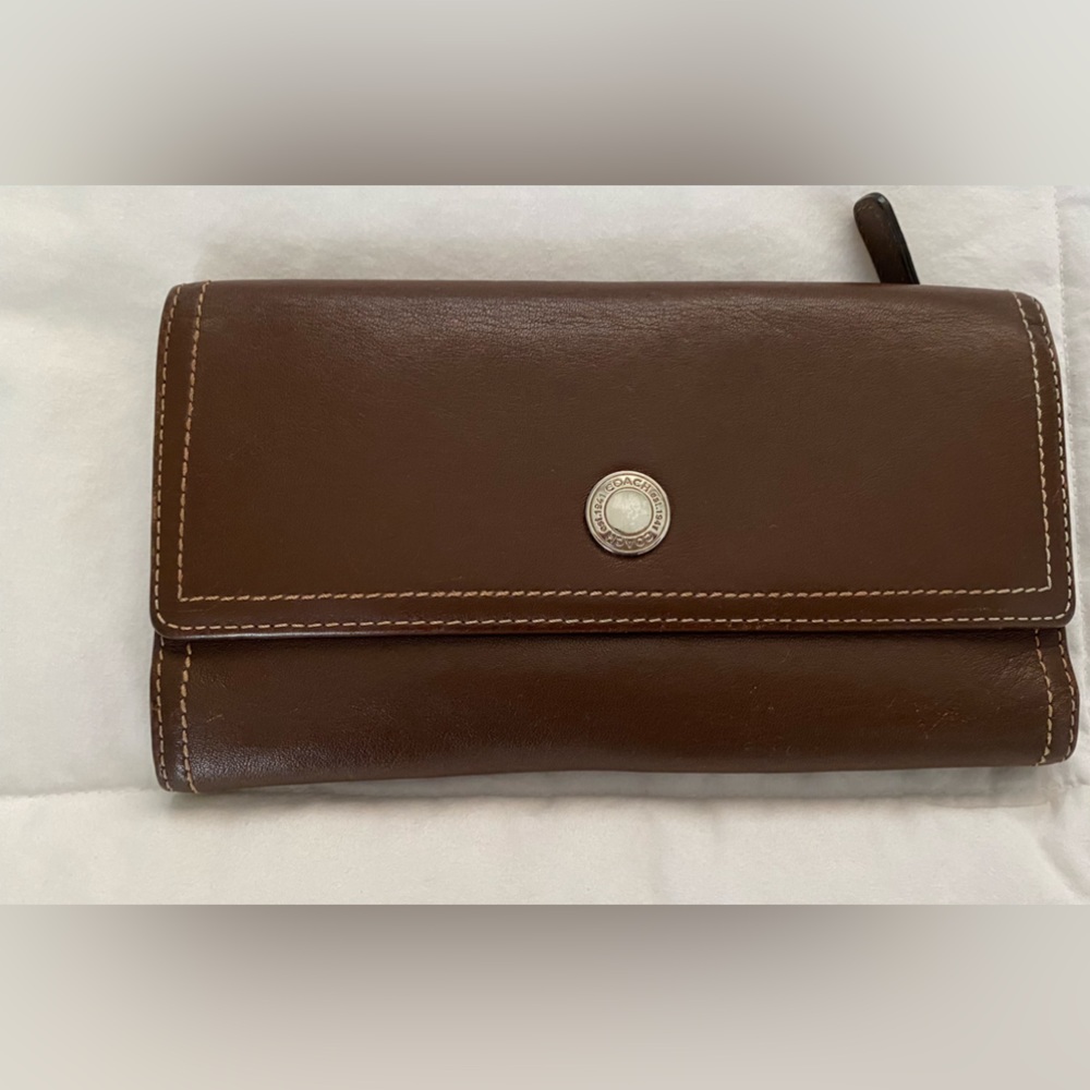 Coach trifold wallets for women